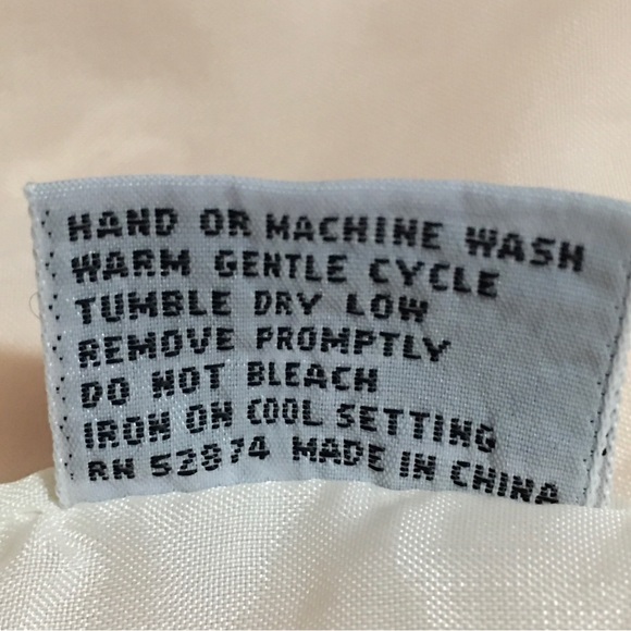 Vtg Rare Extended shoulder space jacket Peach cotton blend zip snap lined jacket - Picture 11 of 14